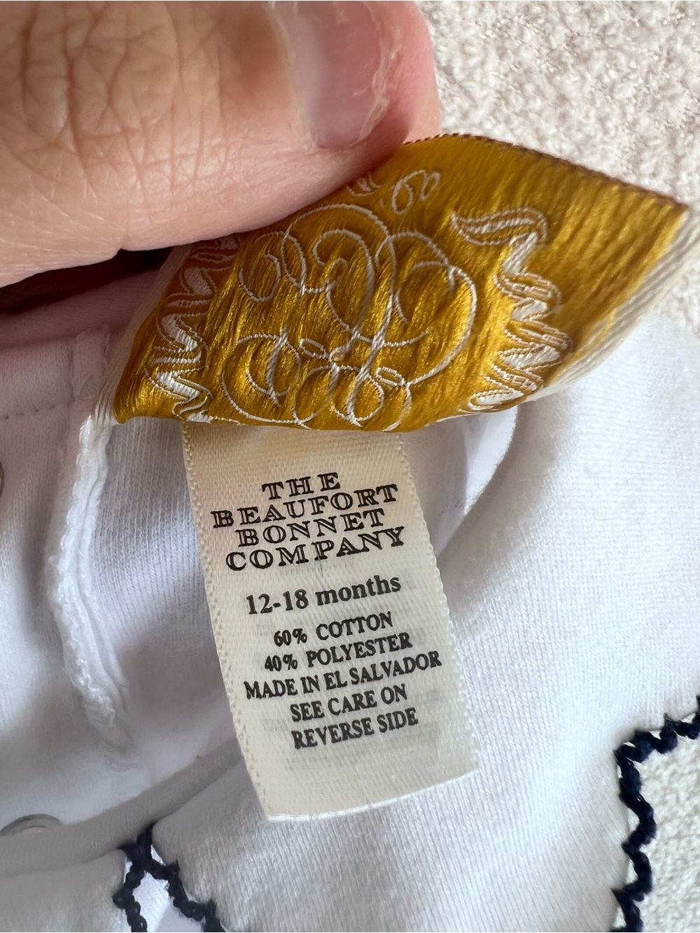The Beaufort Bonnet Company Kids Infant Emma Elbow Patch Bodysuit Size 12-18 Mon - Picture 7 of 13